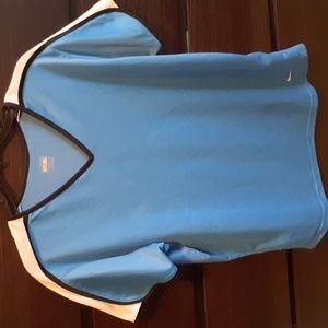 Nike FITDRY Blue Short sleeve V-neck T-shirt